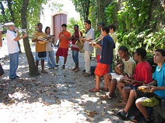 Still of a choro workshop from Brasileirinho - Choro in Rio