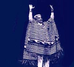 Chavela Vargas on stage